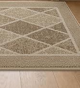 BEQHAUSE Dirt Trapper Door Mats 20" x 32", Non-Slip Doormat Indoor Entrance Low-Profile, Dirt Res...