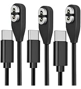 sweguard USB C Charger Cable 3Pack 3.3ft Magnetic Compatible with AfterShokz Aeropex, SHOKZ OPENC...