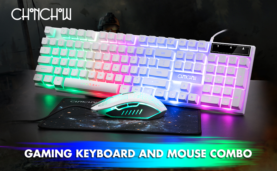 Gaming LED Wired Keyboard and Mouse Combo
