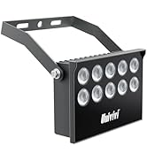 Univivi IR Illuminator 10 Led IR Lights for Night Vision Waterproof 850nm Long Range IR Light for...