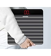 UNIWEIGH Ultra Thick Digital Body Weight Bathroom Scale with Non Slip Design,Large Easy Read Back...