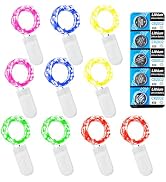 Etinga 10 Pack Fairy Lights Battery Operated String Lights, 10 LED on 3.3ft Silvery Copper Wire,f...