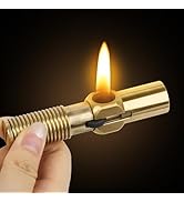 CHOICEDC Vintage Trench Lighter, Cool Lighters, Novelty Copper Pipe Lighter Fluid Refillable, Uni...