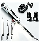 KITLUCK Cordless Electric Fillet Knife - 12V Cordless Fishing Knife with 6'', 8'' and 10'' Stiff ...