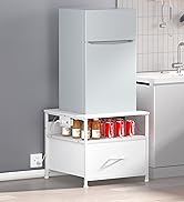 Unionly180 lb Mini Fridge Table with Drawer Fridge Shelf, Mini Fridge Cabinet with Storage,Heavy ...