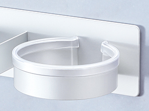 blow dryer holder wall mount white