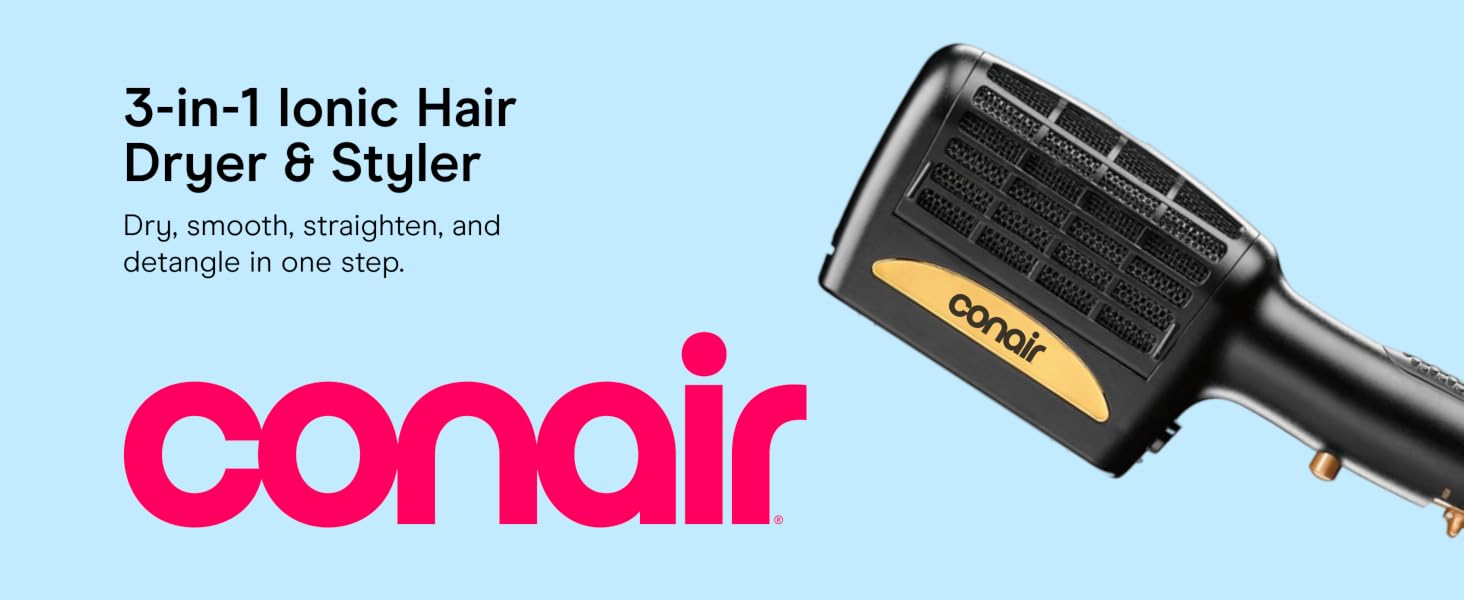 3-in-1 Ionic Hair Dryer & Styler