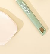 Cosamtec Silicone Mini Spatula Flexible Beveled Turner with Stainless Steel Inner Core and Nylon ...