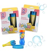 Confetti Bubbler 2 Sets - Kiddo Bubble Blower | Make Thousands of Tiny Bubble in One Breath with ...