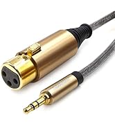 XANHAM XLR Female to 3.5mm (1/8") Male Jack 6.6 Feet/2 Meter TRS Unbalanced Cable Compatible with...