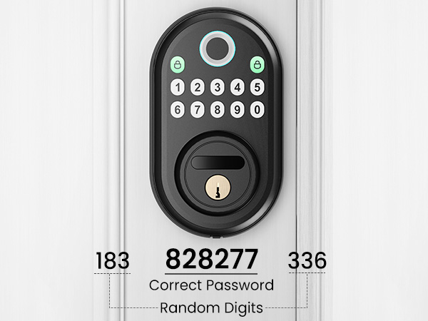 Fingerprint Door Lock with Keypad Keyless Entry Smart Deadbolt Lock for Front Door