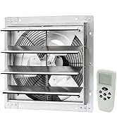 iLIVING ILG8SF16VC Shutter Mount Exhaust Fan, Silver
