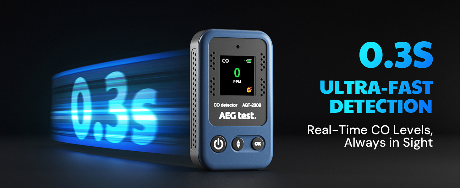 carbon monoxide detector co meter portable for home camping