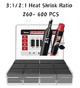 RED WOLF 3:1 Heat Shrink Tubing Kit 400PCS, Adhesive Lined Dual Wall Heat Shrink Tube, Waterproof...