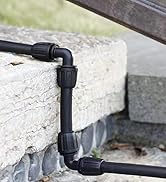 La Farah 1/2 inch Drip Irrigation Fittings, Lock Barbed Elbow Connectors fit Most Rain Bird,Orbit...