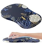 Ergonomic Mouse Pad with Wrist Rest, Flower Mouse Pad with Massage Design,Soft Mousepad for Carpa...