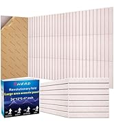 BSHEAD 6 Pack Self-Adhesive Fold Soundproof Wall Panels, 24 x 12 x 0.47 in Sound Proof Foam Panel...