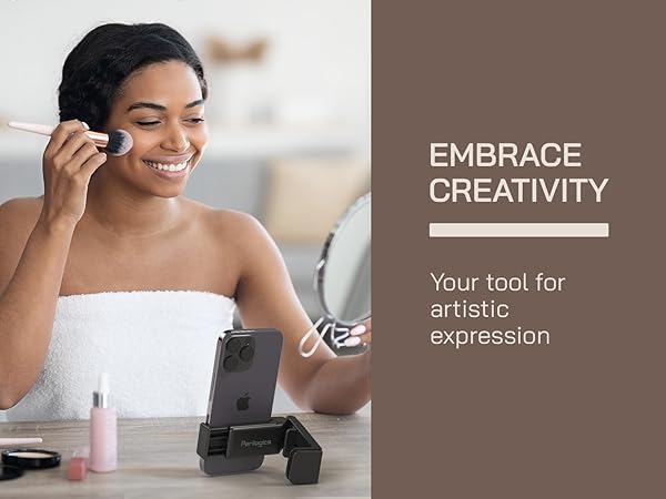 Creative use travel phone holder