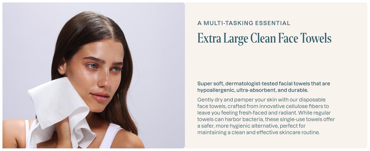 Extra Large Clean Face Towels