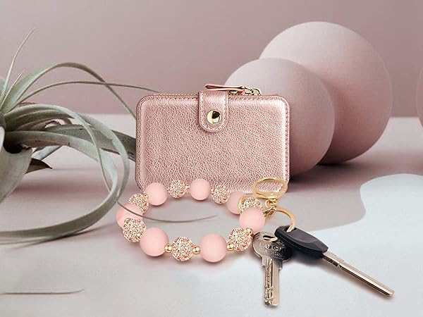 keychain wallet for women wallets for women keychain wristlet wallet