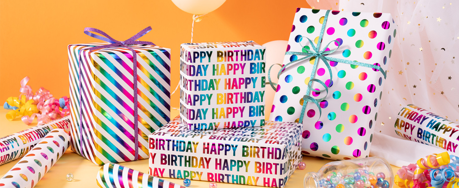 WRAPAHOLIC Birthday Wrapping Paper