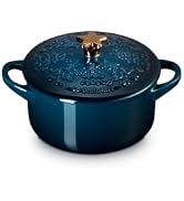 Le Creuset Stoneware Mini Cocotte with Star Knob, 24 oz., Nuit