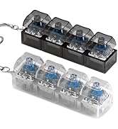 2 Pcs Keyboard Fidget Toy for Adults Fidget Clicker Decompression Fidget Keychain Stress Relief P...