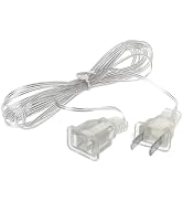 White String Extension Lights Transparent Cable Extension Cord Plug Lamp Extension Cord Invisible...
