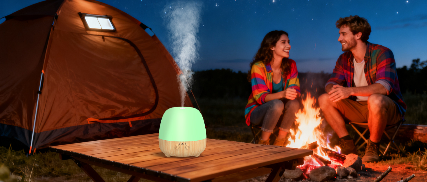 Portable cordless essential oil diffuser