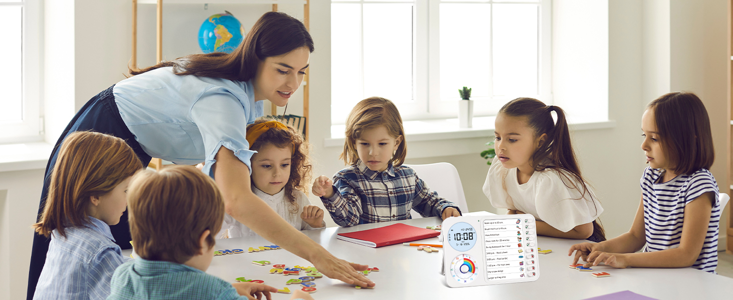 3 in 1 Visual Timer ADHD Tool Kids Adults Task Schedule Chore Planning Board Home green