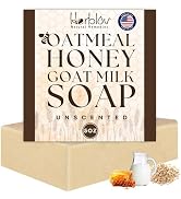 Oatmeal Soap – Natural Oatmeal & Honey Goat Milk Soap Bar – Face & Body Wash for Eczema, Psoriasi...