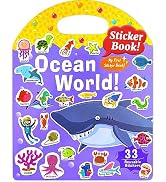 Benresive Reusable Sticker Book for Toddlers 2-4 Years, Fun Travel Stickers for Kids, Waterproof ...