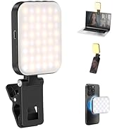 NEEWER BASICS Magnetic Selfie Light Compatible with MagSafe iPhone 16 15 Pro Max, Clip on Video C...