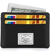 KAMO Slim Minimalist Wallets For Men and Women - Front Pocket Thin Mens Wallet Credit Card Holder...