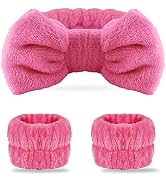 Spa Headband Wrist Bands, WSYUB Makeup Face Wash Headband Wristband Set, Spa Headband Makeup Skin...