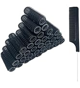 MOODKEY 36PCS Self Grip Small Hair Curlers Heatless Roller Hair Curlers Pro Salon Hairdressing Cu...