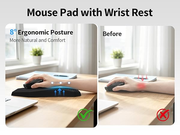 ergonomic mouse pad