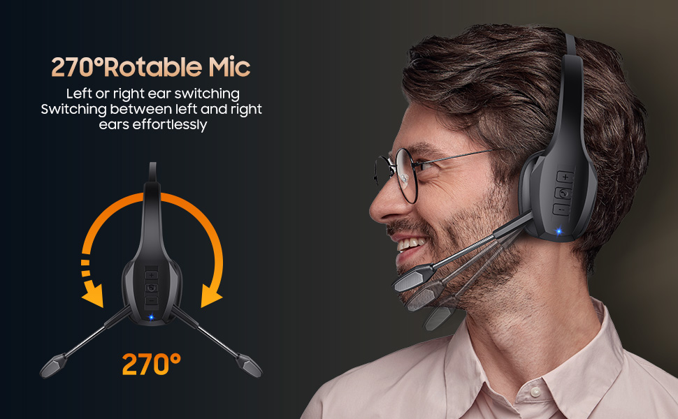 computer headset with microphone