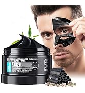 Peel Off Face Mask, JVR Blackhead Remover Mask for Men, Women, Charcoal Peel Off Black Mask, Faci...