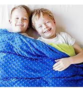 Harkla Kids Weighted Blanket - 5lb Bamboo Cooling Weighted Blanket for Kids - Washable Minky Cove...