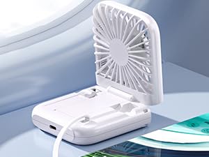 portable fan rechargeable personal fan neck fan usb fan mini handheld fans small desk fan foldable