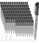 Permanent Markers, Ultra Fine Point, Black, 100 Count, 0.4mm, Fine tip permanent marker set, quic...