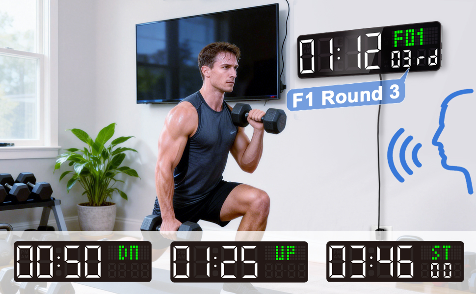 countdown clock with voice prompt