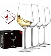 JBHO 17 oz Lead-Free Wine Glasses Set of 4, Hand Blown Durable Crystal Wine Glasses for Daily Use...