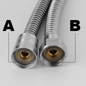 hand shower head with hose