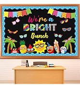 gisgfim Sun Sunglasses Bulletin Board Decorations Summer Hawaiian Paper Cutouts Tropical We’re A ...