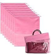8PCS Dust Bags for Handbags Jumbo Travel Shoe Bags Purses Organizers Storage Bags with Rope Clear...