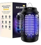Bug Zapper Outdoor, Mosquito Zapper with Dusk to Dawn Light Sensor, 18W Electric Fly Zapper, Wate...