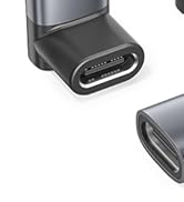 RUXELY USB C 90 Degree Adapter 3Pack,PD 100W 40Gbps Right Angle Extender,Type C Male to Female Co...