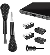 AILOVETECK USB C Dust Plug Cover, 4pcs USB C Port Cover Cap Charging Port Cleaner with Cleaning K...